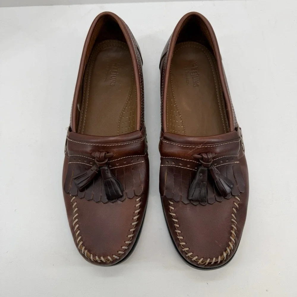 GH Bass Michael Kiltie Tassel WEEJUNS‎ Loafer Mens 10 Brown Preppy Business